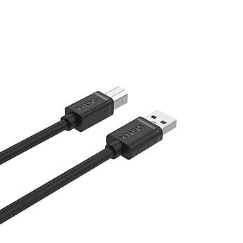 Unitek USB 2.0 to USB B 3Mt Yaz�c� Kablosu (Y-C420GBK)