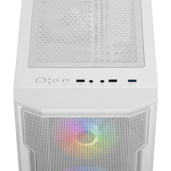 Gamdias Athena M6 Lite 850W Tempered Glass Mesh ARGB 80+ Bronze ATX White Edition, Oyuncu Kasas�