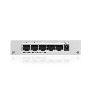 Zyxel GS-105B 5 Port 10/100/1000 Mbps Metal Kasa Switch