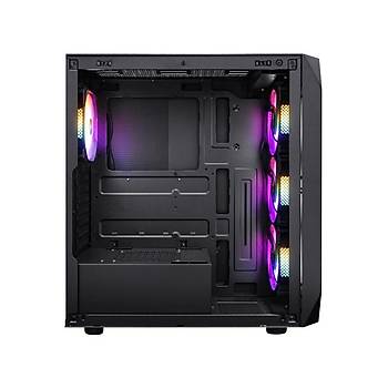 1st Player Ariya AY7 Siyah 650W 80+ Argb 4X12CM Fan Temperli Cam Mesh USB 3.0 ATX Kasa