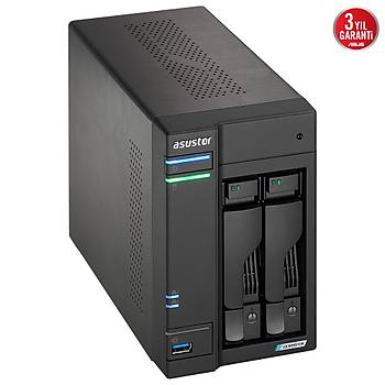 Asustor A6702T Intel N5105 2 Yuval (2X22TB DESTEGI) 4GB DDR4(16GB RAM DESTEGI) M.2 x4 PCIe x1 2.5GbE x2 USB 3.2 x3