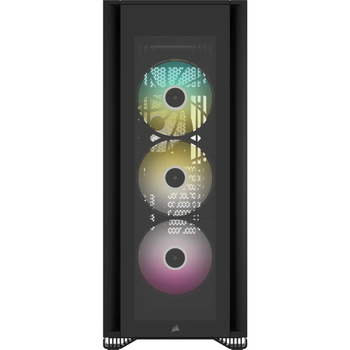 Corsair �cue 7000X CC-9011226-WW Rgb 3X Temperli Cam Dahihli Rgb Kontrolc� Full Tower Siyah Smart Bilgisayar Kasas�