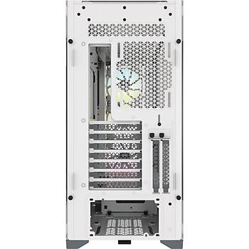 Corsair CC-9011213-WW Icue 5000X Tamperli Cam Yan Panel Mid Tower Bilgisayar Kasas Beyaz