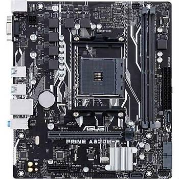 Asus Prime A320M-E AMD A320 Soket AM4 DDR4 3200 HDMI DVI VGA M2 USB3.1 Matx Anakart