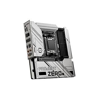 MSI B650M Project Zero AM5 DDR5 7600MHZ(OC) Hdmi DP M.2 USB3.2 2.5G Lan Wi-Fi 6E mATX Anakart