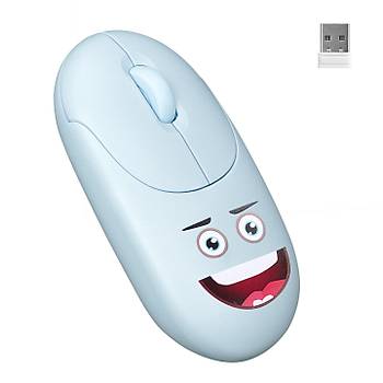 Everest SM-26 FASHION 2.4Ghz Mavi Kabartmal Kablosuz Mouse