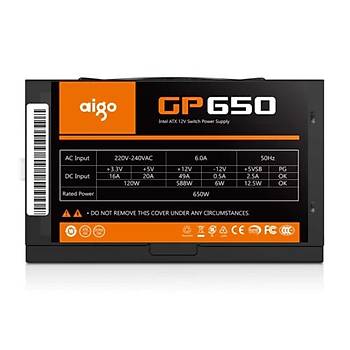 Aigo GP650 650W 80+Bronze Güç Kaynaðý/ Power Supply (Kutusuz)