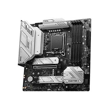 MSI MB MAG B760M Mortar Wifi II Soket 1700 DDR5 7800(OC) PCI-E Gen 5 3X M.2 USB3.2 HDMI DP  1x 2.5G LAN  ATX Anakart