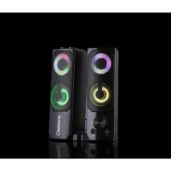 Classone X3 Black Sound Bar RGB Hoparlr