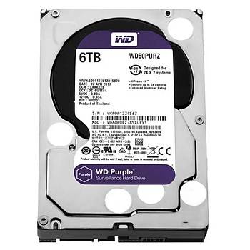 Western Digital Purple 3,5 6TB 64MB 5400RPM WD60PURZ HDD & Harddisk