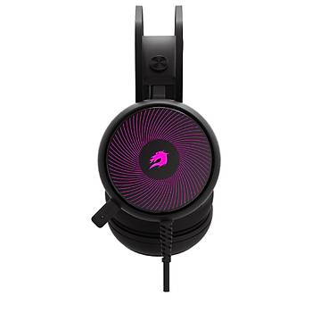 Gamebooster H12 Rebel 7 Renk RGB 7.1 Siyah Oyuncu Kulakl - Outlet