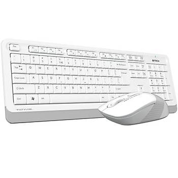 A4 Tech FG1010 Q Kablosuz MM Klavye Mouse Beyaz