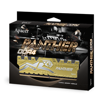 Apacer Panther Black-Gold 8GB (1x8GB) 3000Mhz CL16 DDR4 Gaming Ram (EK.08G2Z.GJC)