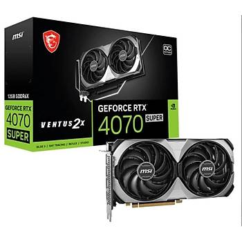 MSI Geforce RTX4070 Super 12g Ventus 2x OC 12gb GDDR6X 192bıt Ekran Kartı