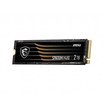 MSI SSD SPATIUM M480 PCIe 4.0 NVMe M.2 2TB Heatsink R:7000 W:6800