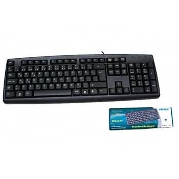 EVEREST KB-871U, USB Kablolu, Trke Q,  Standart Klavye (Siyah)