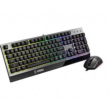 MSI Vigor GK30 Combo RGB Siyah Kablolu Klavye Mouse Seti