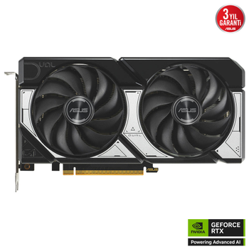 Asus RTX 5060 Dual OC DUAL-RTX5060-O8G 8Gb 128Bit GDDR7 1xHDMI 3xDP Gaming Ekran Kart�