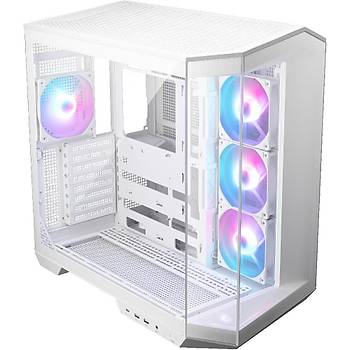 MSI Mag Pano 100R PZ White ARGB 4 Fanl� Beyaz ATX Oyuncu Kasas�
