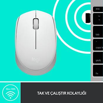 Logitech M171 Kablosuz Mouse-Beyaz 910-006867