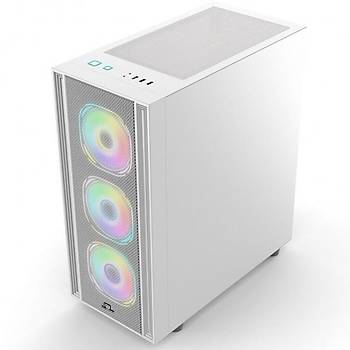 Powerboost X-12W ARGB Fanl� Beyaz ATX Oyuncu Kasas�