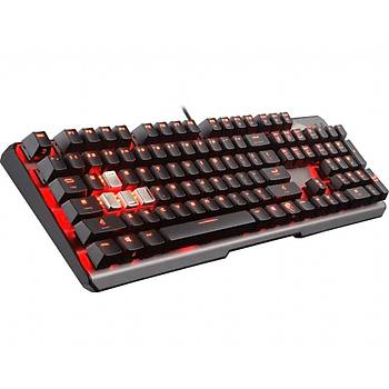 Msi GG Vigor GK60 CR TR Gaming Keyboard Gerçek Mekanik N-Key %100 Antighosting Gaming Alüminyum Cherry MX Red Anahtar Türkçe Q Klavye