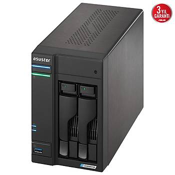 Asustor A6702T Intel N5105 2 Yuval (2X22TB DESTEGI) 4GB DDR4(16GB RAM DESTEGI) M.2 x4 PCIe x1 2.5GbE x2 USB 3.2 x3