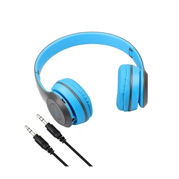 Japan EX P47 Bluetooth MP3 FM Radyo SD Kart Kulakl�k Mavi