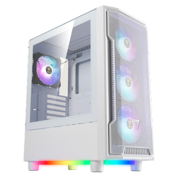 Gamdias Athena M6 Lite 850W Tempered Glass Mesh ARGB 80+ Bronze ATX White Edition, Oyuncu Kasas�