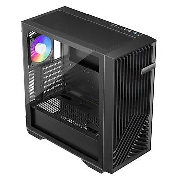 1ST Player FD8 Siyah 850W 80+ Gold Full Mod�ler ATX 3.1/PCIE 5.1 ARGB 6X12CM Fan Temperli Cam E-ATX Kasa