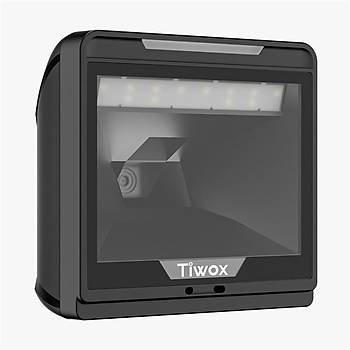 Tiwox VS-8000 2D Karekod Kablolu Usb Masa�st� Barkod Okuyucu