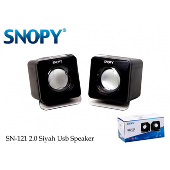 SNOPY SN-121 6W 1+1 Masa�st� USB Speaker Siyah Hoparl�r