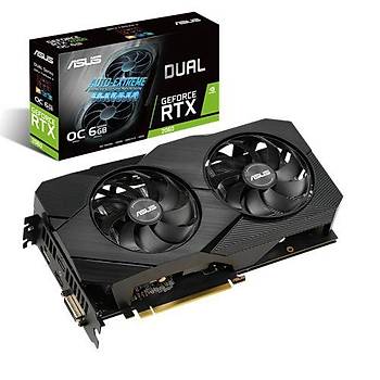 Asus Dual-RTX2060-O6G-Evo 192 Bit GDDR6 6 GB Ekran Kart