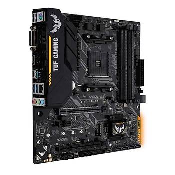 Asus Tuf B450M-Plus Gaming AMD B450 AM4 DDR4 3466 HDMI DVI M2 USB3.1 Aura RGB mATX Anakart