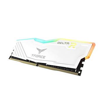 Team T-Force Delta RGB White 8GB (1x8GB) 3600MHz CL18 DDR4 Gaming Ram TF4D48G3600HC18J01