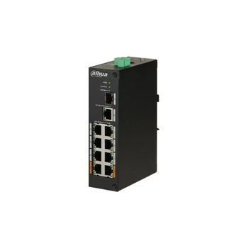 Dahua PFS3110-8ET-96-V2 8FE PoE Port (8xPoE 96W)  1GE Uplink 1GE SFP Ynetilemez Switch