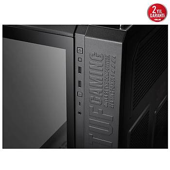 Asus Tuf Gaming GT502 Panaromik Temperli Cam Usb Type-C Siyah Mini ATX Kasa