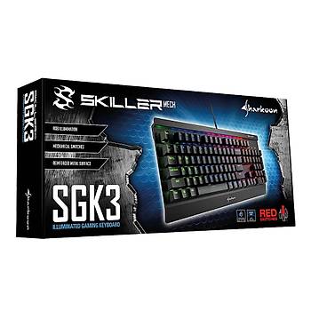 Sharkoon Skiller Mech SGK3 RGB Mekanik Krmz Switch Klavye