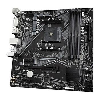 Gigabyte A520M-DS3H DDR4 4733(OC) HDMI AM4 mATX Anakart