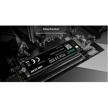 Hiksem� HS-SSD-Wave (P) 512G 2500-1025Mb/s Gen3 NVMe PCIe M.2 2280 3D Nand SSD Disk