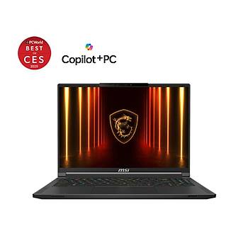 MSI Stealth A16 AI+ A3XWHG-062TR Ryzen AI 9 HX 370 32GB 2TB SSD 12GB RTX5070Ti 105W 16 QHD+ 240Hz Windows 11home Gaming Laptop