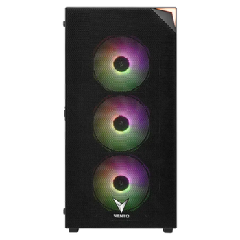 Vento VG3400S Mid Tower Siyah Temperli Cam RGB ATX Gaming Kasa