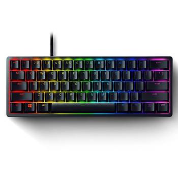 Razer Huntsman Mini Purple Switch ngilizce RGB Gaming Klavye + Trust GXT764 Glide-Flex RGB XXL Mousepad Bundle