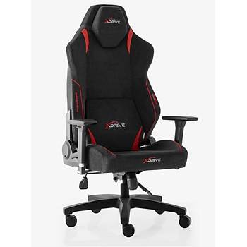 xDrive Anka Kumaş Profesyonel Oyuncu Koltuğu Kırmızı/Siyah