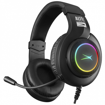 Altec Lansing ALGH9602 Siyah PS4/XBOX/Mobil  Uyumlu USB+3.5mm Rainbow Aydnlatma USB Kablolu Gaming Mikrofonlu Kulaklk