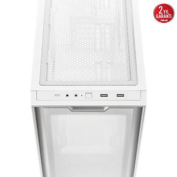 Asus A21 Temperli Cam USB 3.0 MATX Mesh Beyaz Midt Kasa