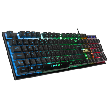 Everest KM-198 Luminax Rainbow I��kl� T�rk�e Q USB Kablolu Gaming Klavye Mouse Set