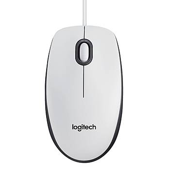 Logitech M100 Optik USB Mouse-Beyaz 910-005004