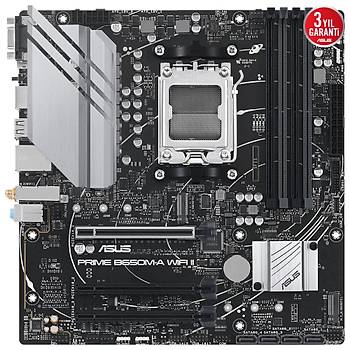 ASUS PRIME B650M-A WIFI II DDR5 6400Mhz(OC) M.2 mATX AM5 ANAKART