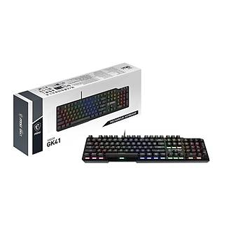 MSI GG Vigor GK41 LR TR Mekanik Gaming Klavye Kailh Linear Red Switches T�rk�e Q Klavye